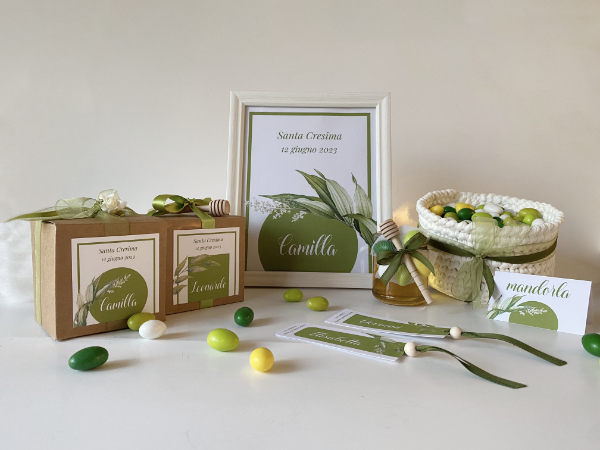 bomboniere cresima Vigevano -confettata, segnaposto